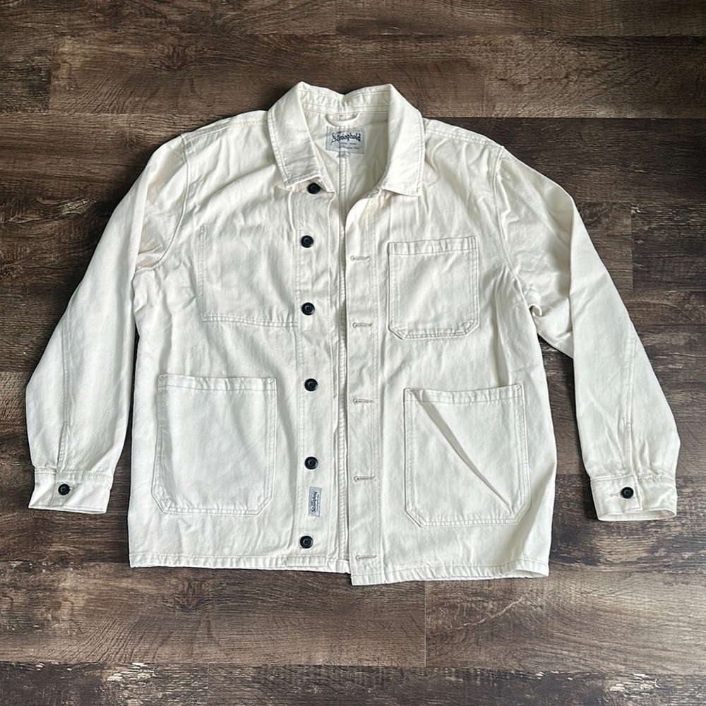 Classic cream Denim Jacket
